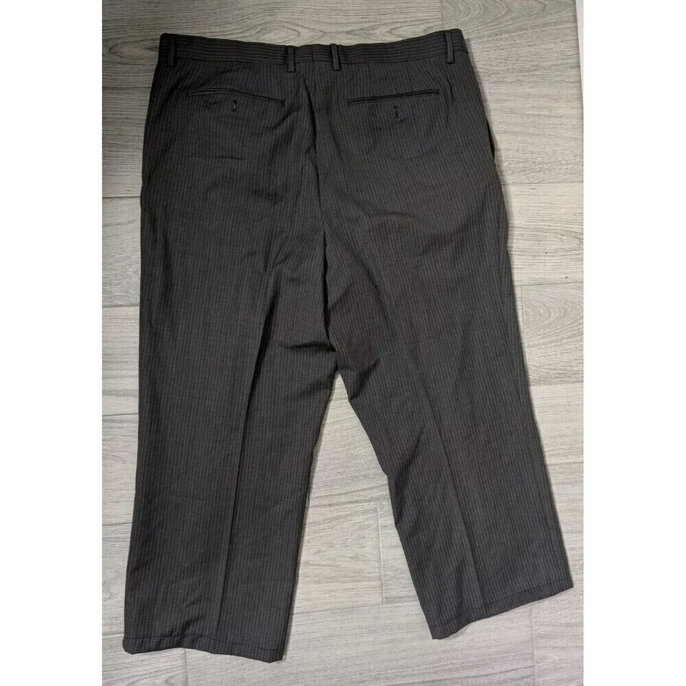 Banana Republic Straight Trouser Pants Mens Gray‎ Wool Size 42x27 Short N88